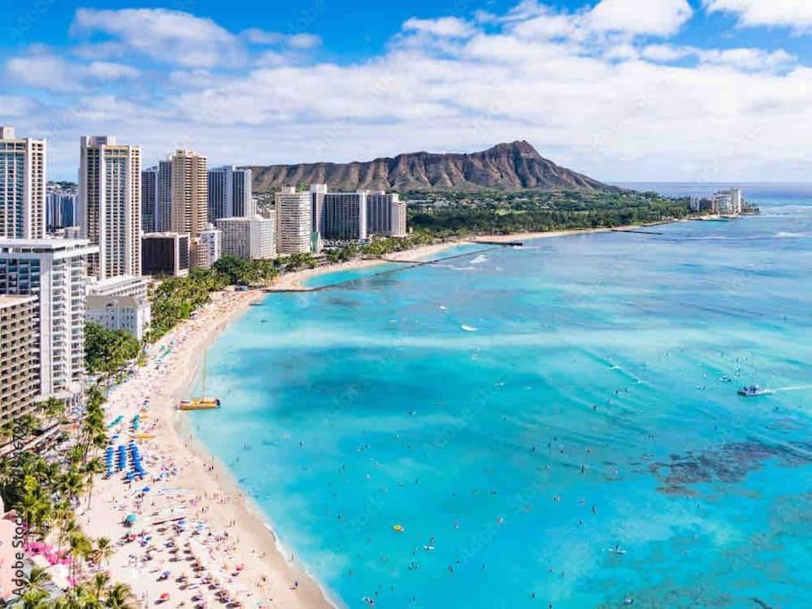 Seashore Waikiki Studio 1 Block From A Beach No Resort Fees Гонолулу Экстерьер фото