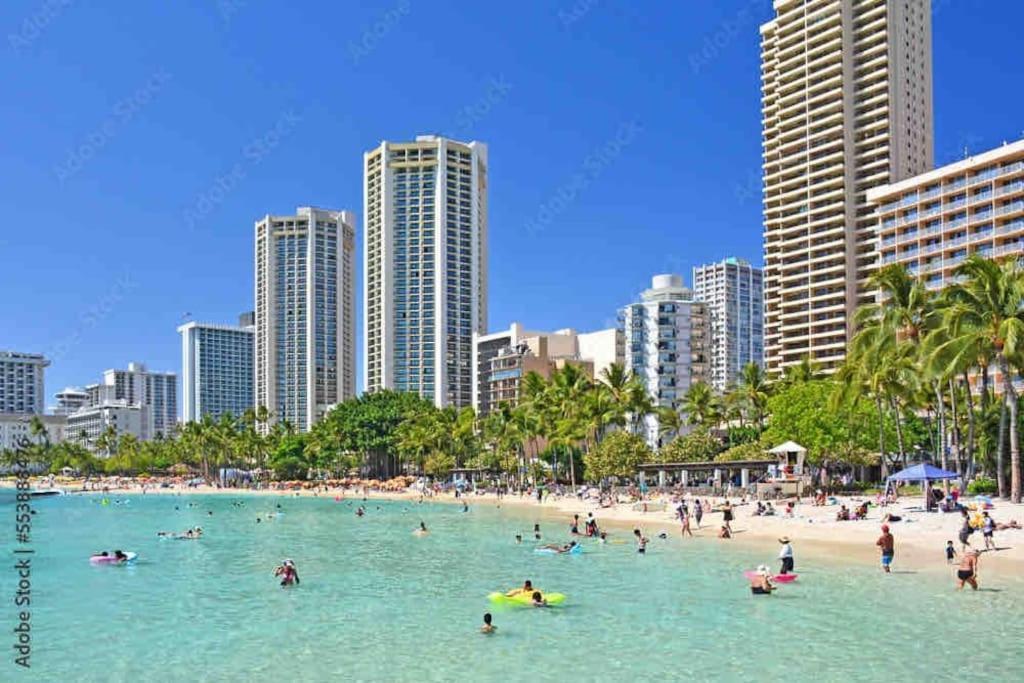 Seashore Waikiki Studio 1 Block From A Beach No Resort Fees Гонолулу Экстерьер фото